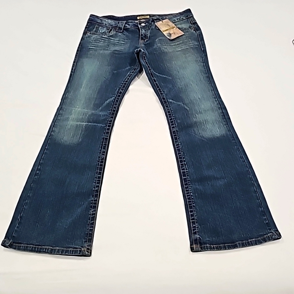 Paris blues NWT bell bottom size 13 Juniors Flare low waist jeans vintage